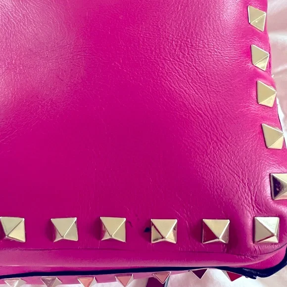 Valentino Mini Rockstud Pink Backpack - Picture 8 of 11